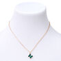 Butterfly Birthstone 16&quot; Gold Pendant Necklace - November,