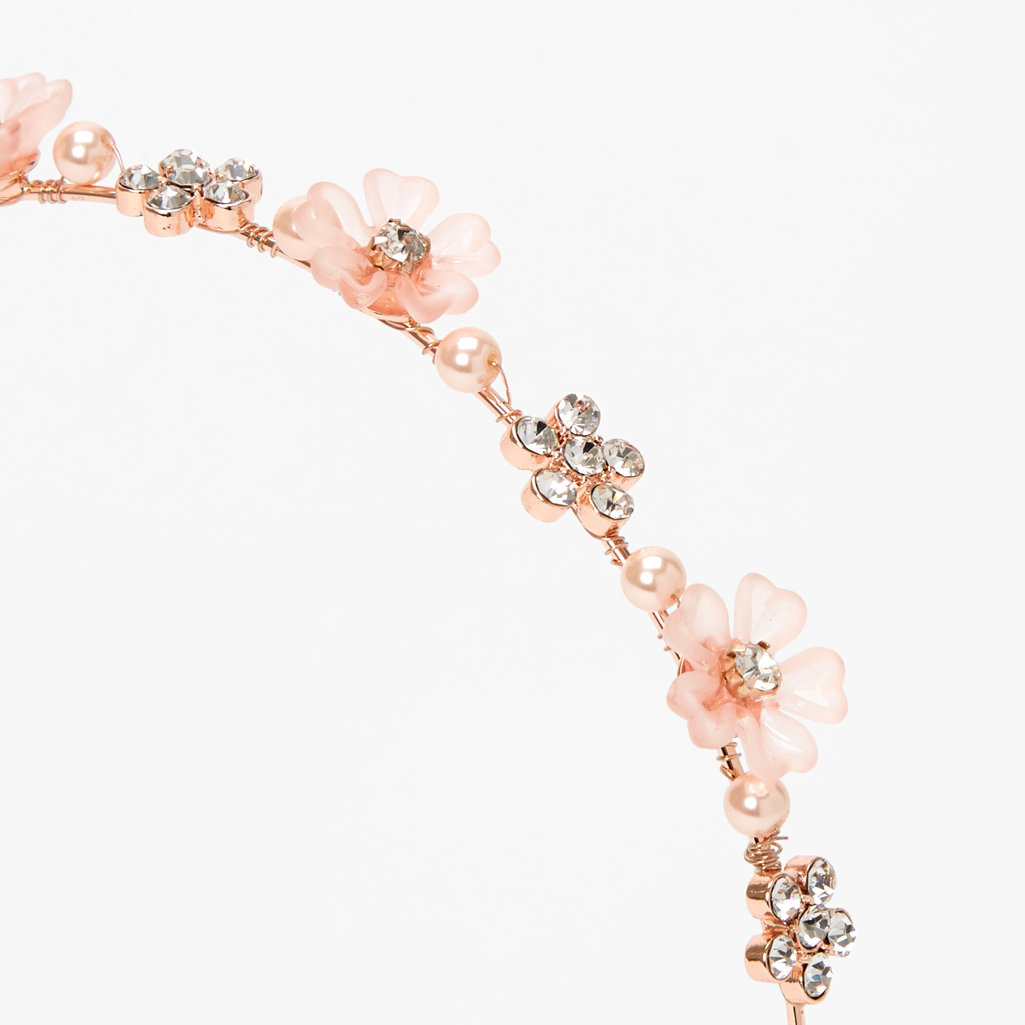 Rose gold cheap flower headband