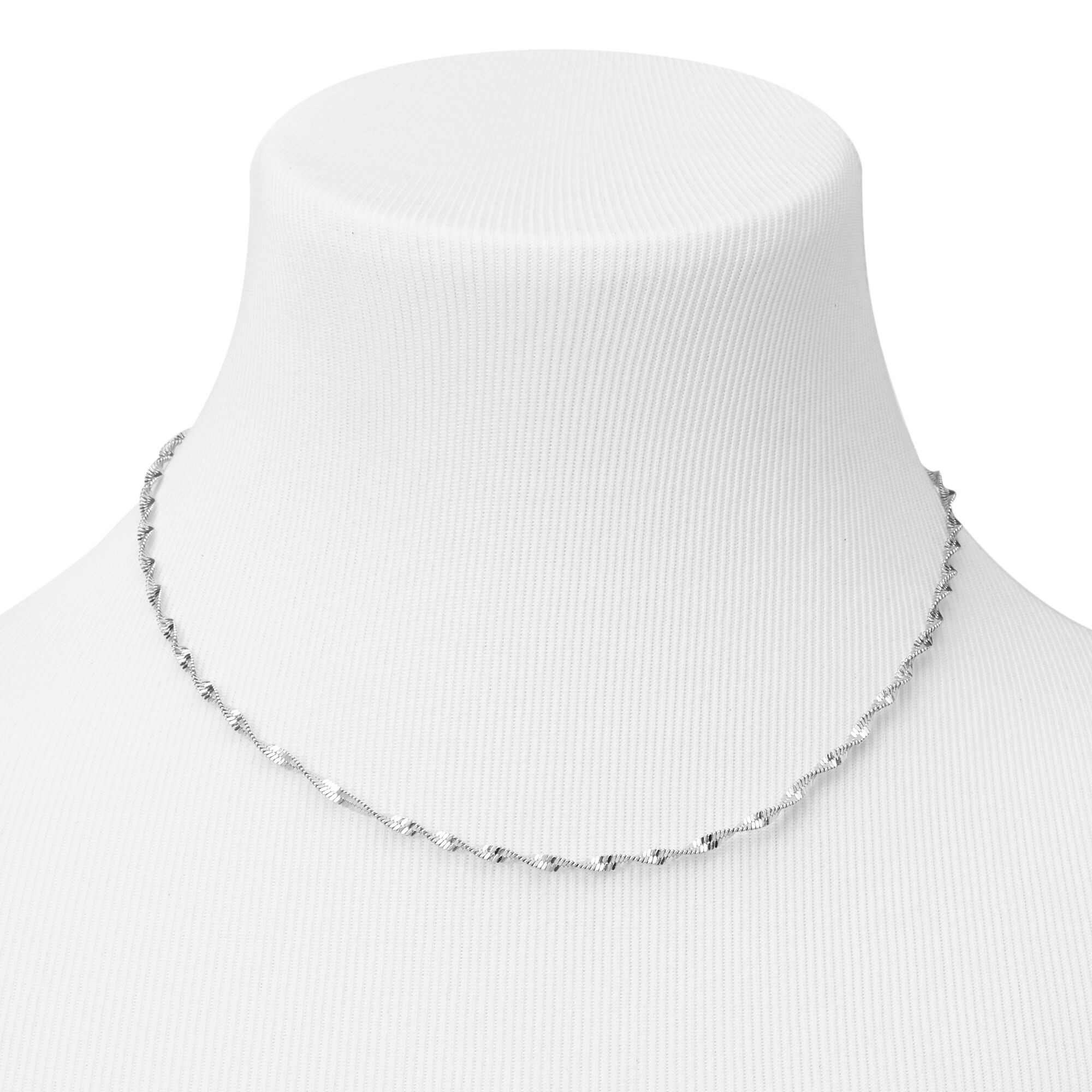 Diamond cut chain necklace hotsell