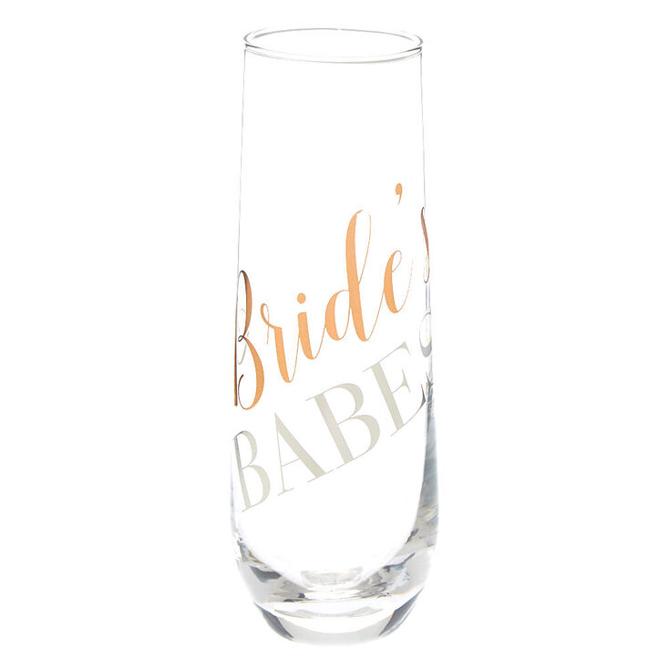 Bride's Babes Stemless Champagne Glass,