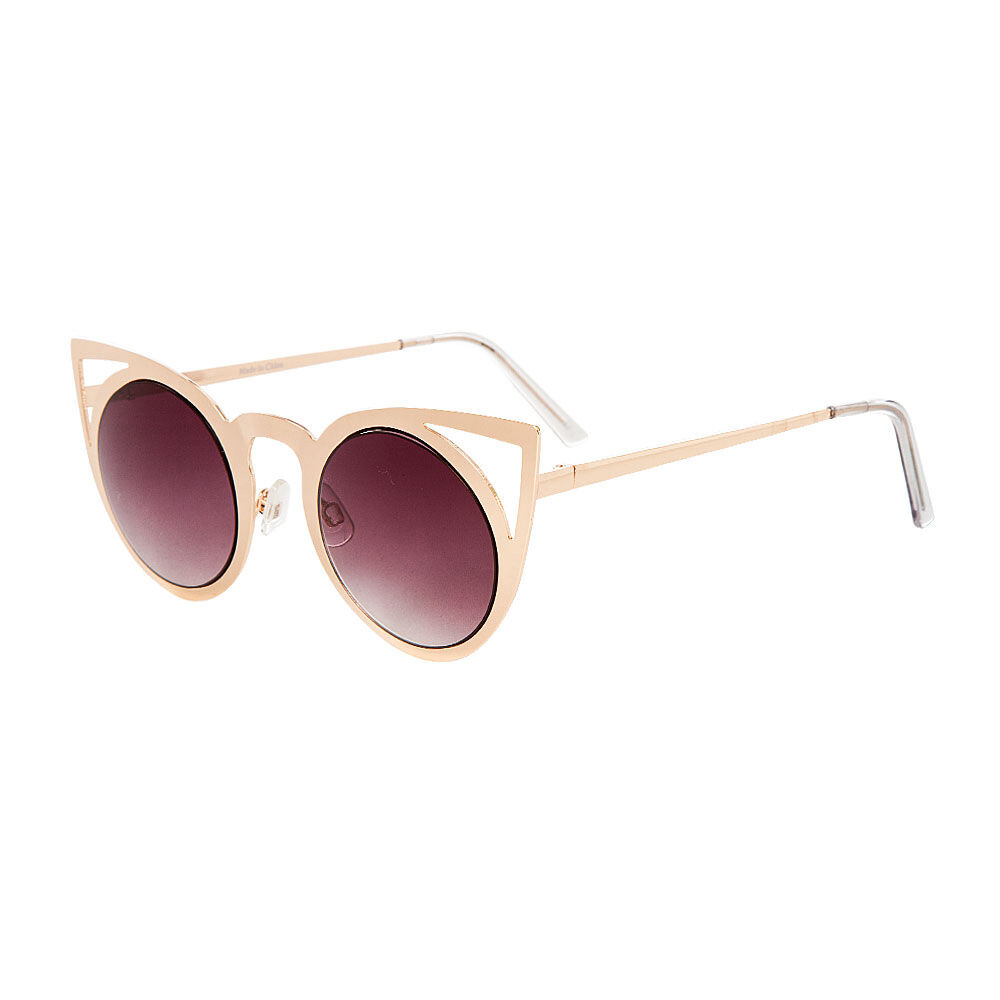 rose gold cat eye sunglasses