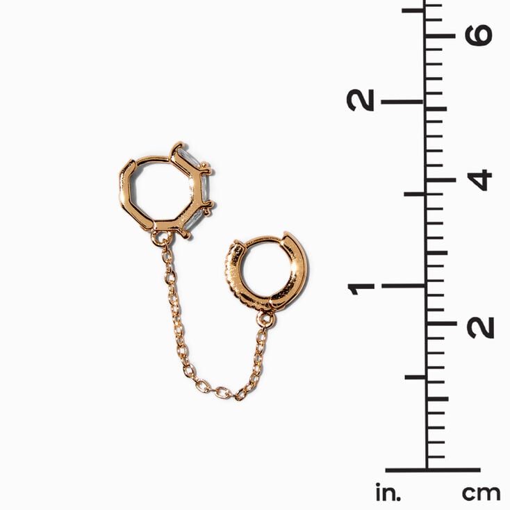 Gold-tone Cubic Zirconia Crystal Stackables Set - 3 Pack,