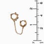 Gold-tone Cubic Zirconia Crystal Stackables Set - 3 Pack,