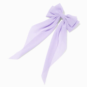 Lilac Long Tail Bow Hair Clip,