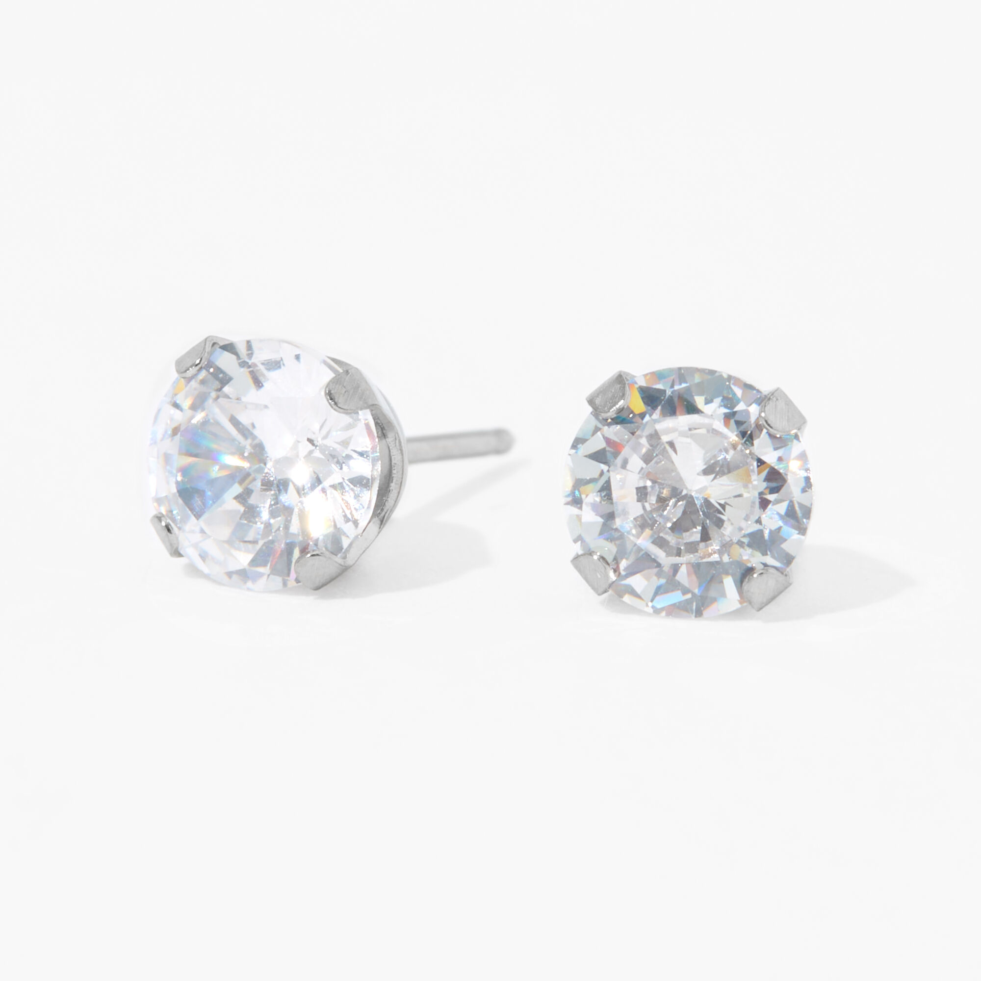 6mm store cz earrings