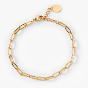 18kt Gold Plated Chain Link Bracelet,