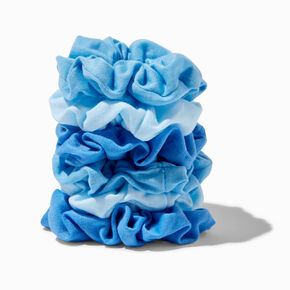 Shades of Blue Hair Scrunchies - 6 Pack,