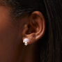 Purple Mushroom Clip-On Stud Earrings,