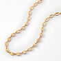 Gold Pop Top Chain Link Necklace,