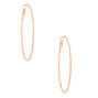 Rose Gold 70MM Laser Cut Hoop Earrings,