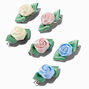 Pastel Rose Mini Hair Clips - 6 Pack,