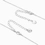 Silver Sun &amp; Moon Pendant Necklace - 2 Pack,