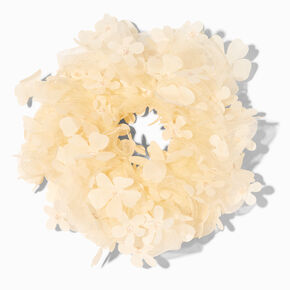 Giant Confetti Daisy Cream Hair Scrunchie,