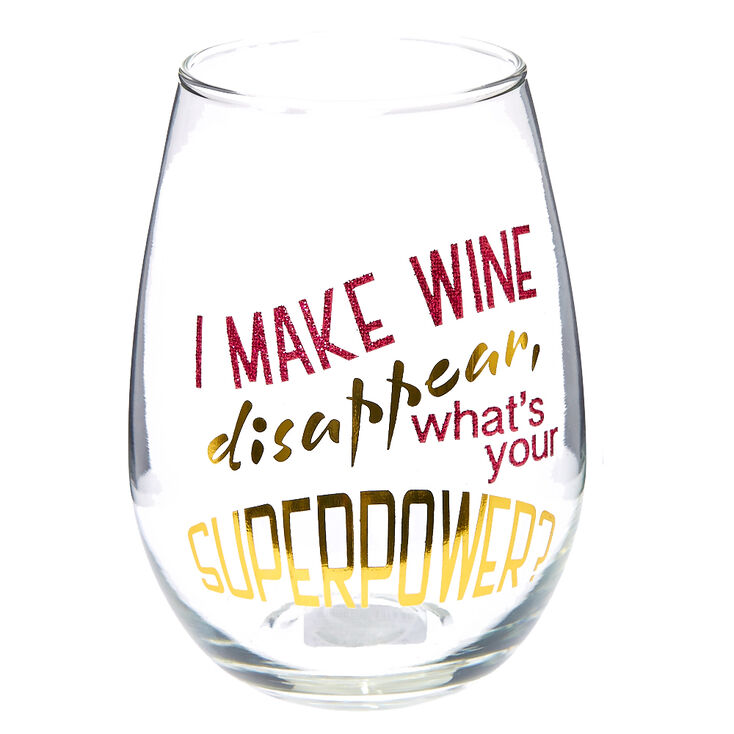 Superpower Wine Glass,