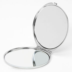 White Marble Compact Mirror,