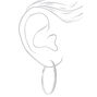 Silver 50MM Hoop Earrings - 3 Pack,