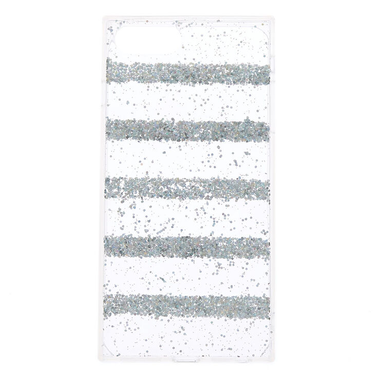 Holographic Striped Glitter Phone Case,