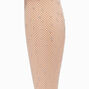 Rhinestone Nude Fishnet Tights - Size S/M,
