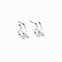 Silver 15MM Double Hoop Earrings,