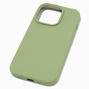 Solid Sage Green Silicone Phone Case - Fits iPhone&reg; 14 Pro,