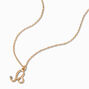 Gold Zodiac Symbol Pendant Necklace - Leo,