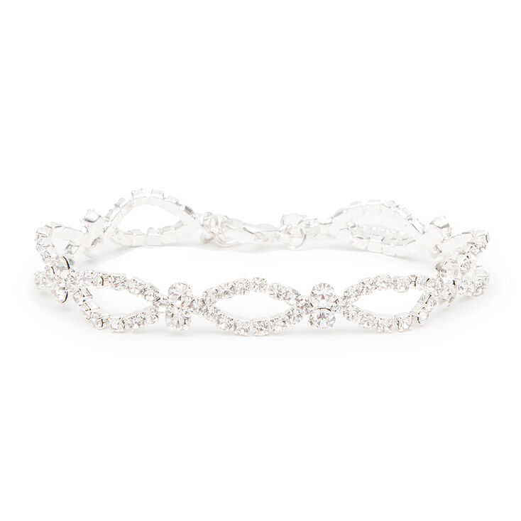 Rhinestone Marquis Outlines & Crystals Bracelet,