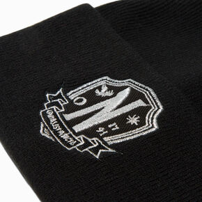 Wednesday&trade; Black Logo Beanie,