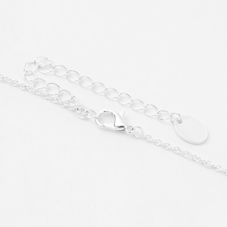 Silver Zodiac Charm Pendant Necklace - Virgo,