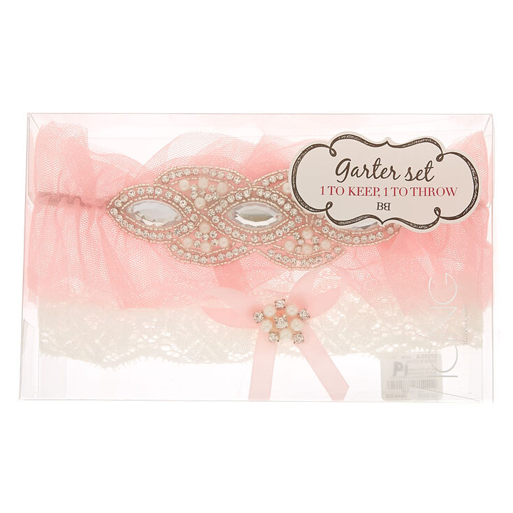 Pretty in Pink Garter Set - 2 Pack,