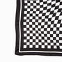 Black &amp; White Checkerboard Square Scarf,