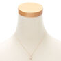 Rose Gold Pearl Pear Pendant Necklace,