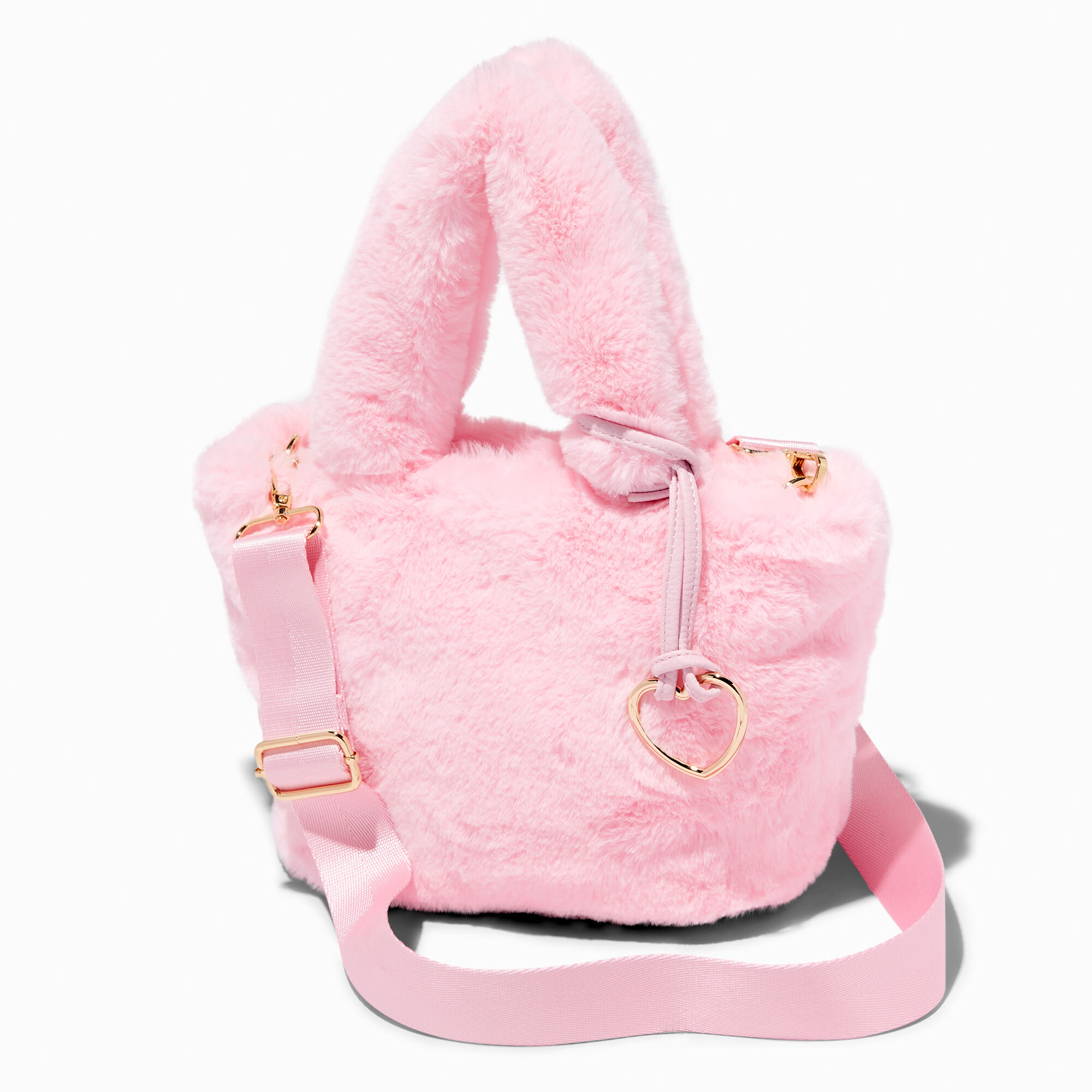 Pink clearance fur handbag
