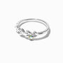 Silver Pearl &amp; Crystal Midi Rings - 7 Pack,