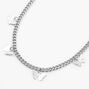 Silver Butterfly Charm Chain Necklace,