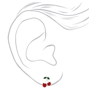 Mixed Metal Tiny Icons Stud Earrings - 9 Pack,