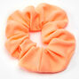 Light Orange Ribbed Hair Scrunchie - Medium,