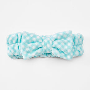 Gingham Bow Headwrap - Mint,