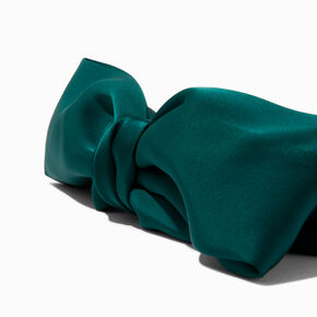 Emerald Green Knotted Side Bow Headband,