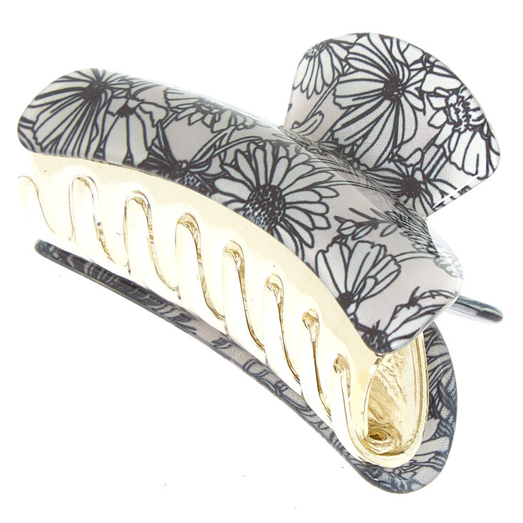 Sunflower Hair Claw - Gray,