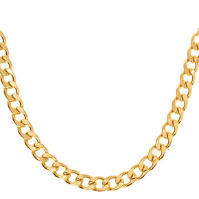 Gold Chunky Chain Choker Necklace,