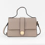 KENDALL + KYLIE Light Beige Pebble Top Handle Crossbody Messenger Bag,