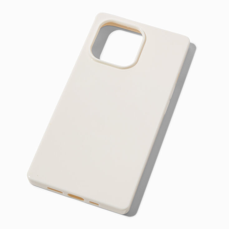 Shiny Ivory Protective Phone Case - Fits iPhone&reg; 13 Pro,