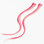 Ombre Faux Hair Clip In Extensions - Pink, 2 Pack,