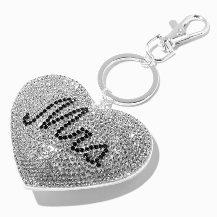 Crystal Heart &quot;Mrs.&quot; Keychain,
