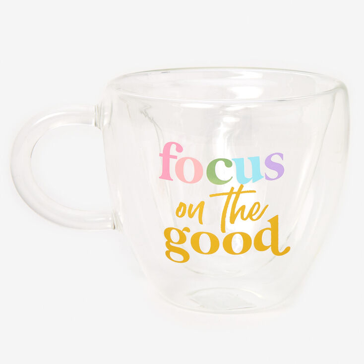 Focus on the Good Heart Shaped Mug,