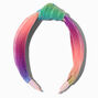 Pastel Rainbow Pleated Knotted Headband,