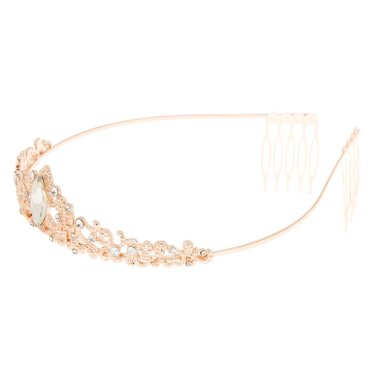 Rose Gold Filigree Princess Tiara,