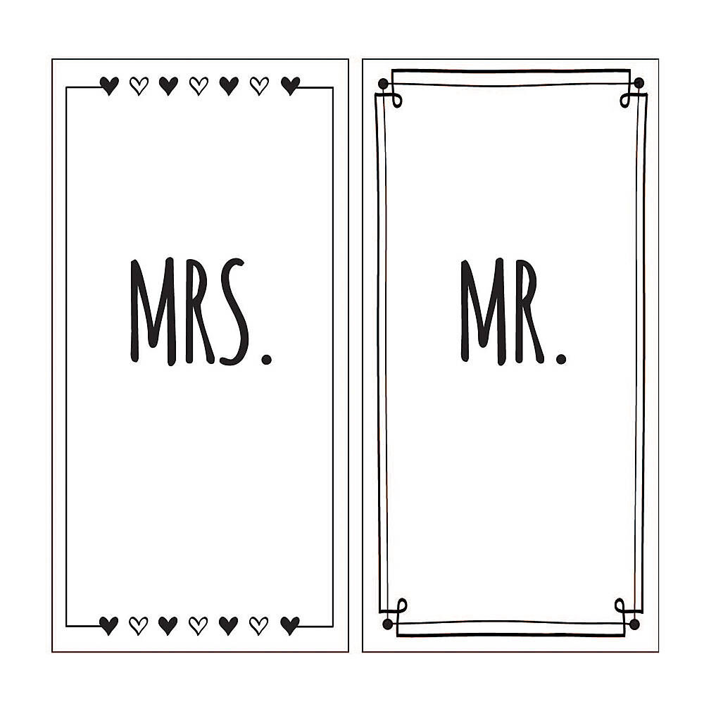 mr & mrs towels