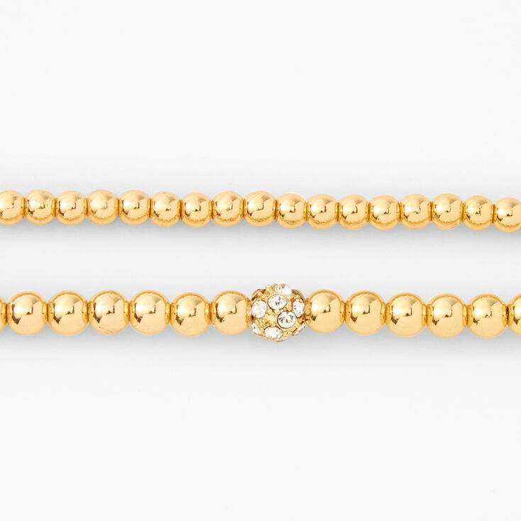 Gold Fireballl Stretch Bracelets &#40;2 Pack&#41;,