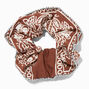 Brown Bling Fringe Hair Scrunchie,